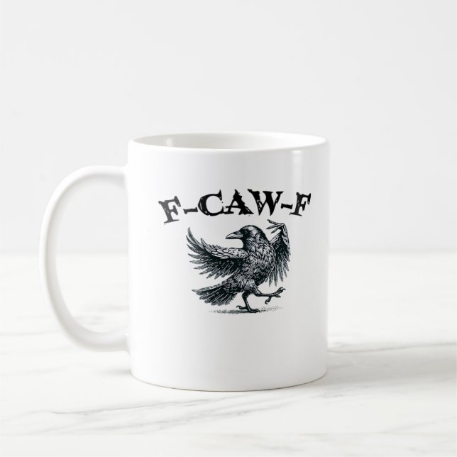 Caneca De Café F-Caw-F Estilo Retro (Esquerda)