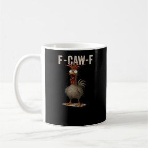 Caneca De Café F-Caw-F Frango Retro Clássico