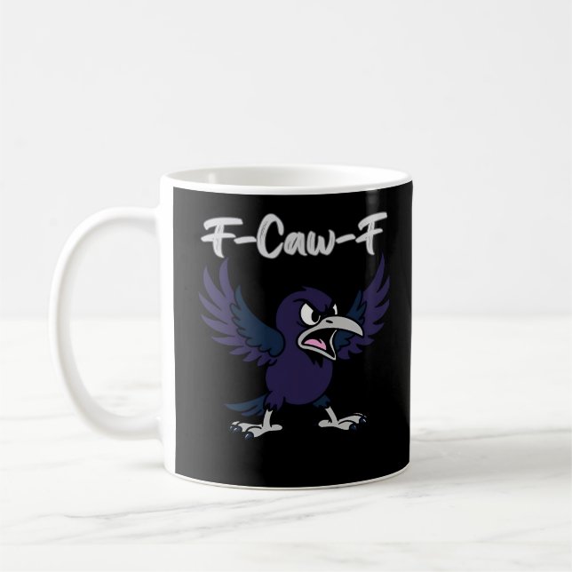 Caneca De Café F-Caw-F Gráfico Retro (Esquerda)