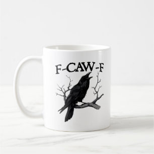 Caneca De Café F Caw F Gráfico Vintage Clássico