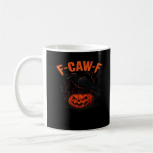 Caneca De Café F-Caw-F Halloween Moderno Casual