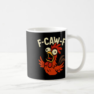 Caneca De Café F-caw-f - Meme do Galo Frango Louco