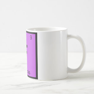 Caneca De Café F - Fairbanks City Chemistry Periodic Table Symbol