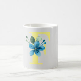 CANECA DE CAFÉ 'F' INICIAL