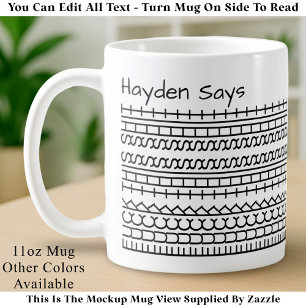 Caneca De Café F**k Esta Mensagem Oculta A Merda 144BW Engraçada 