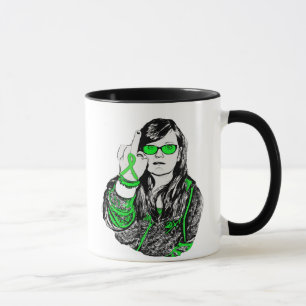 Caneca de café 'F Off Doença de Lyme'