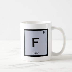 Caneca De Café F - Símbolo da mesa periódica da química de