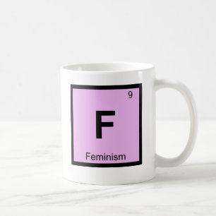 Caneca De Café F - Símbolo da química da filosofia do feminismo