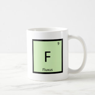 Caneca De Café F - Símbolo da Tabela Periódica da Química da Arte
