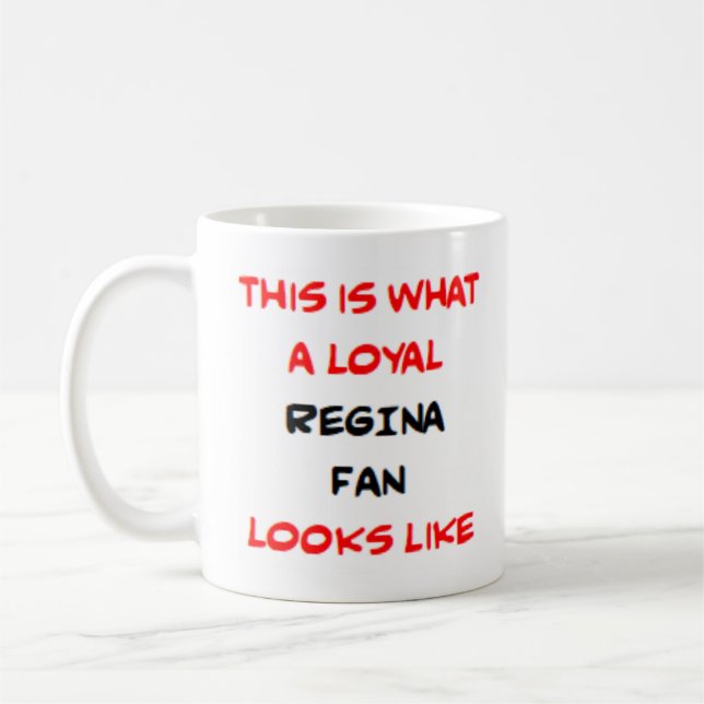 Caneca De Café fã da Regina, leal (Esquerda)