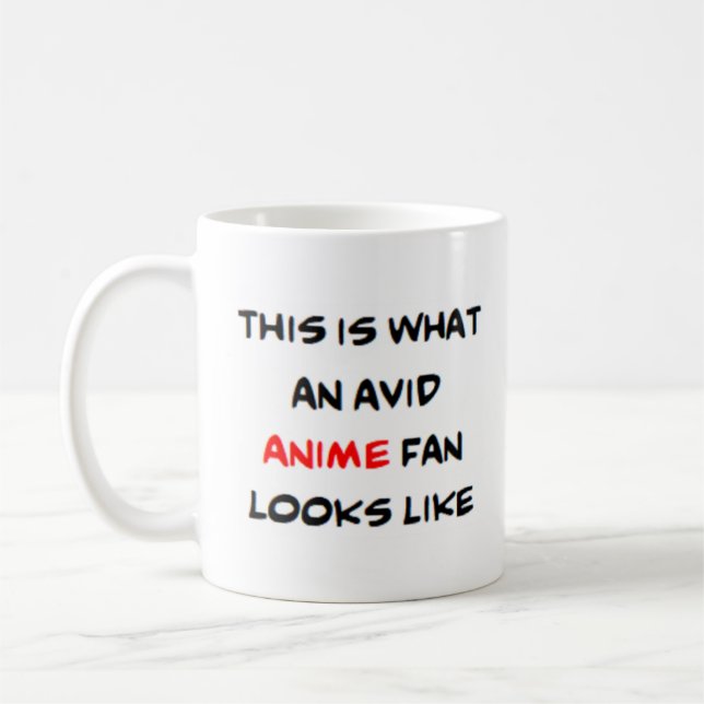 Caneca De Café fã de anime, ávido (Esquerda)
