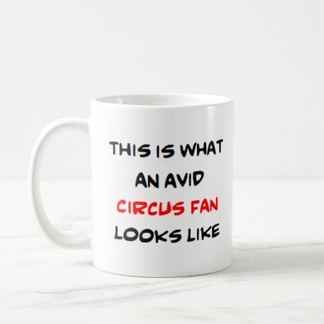 Caneca De Café fã de circo, ávido (Esquerda)