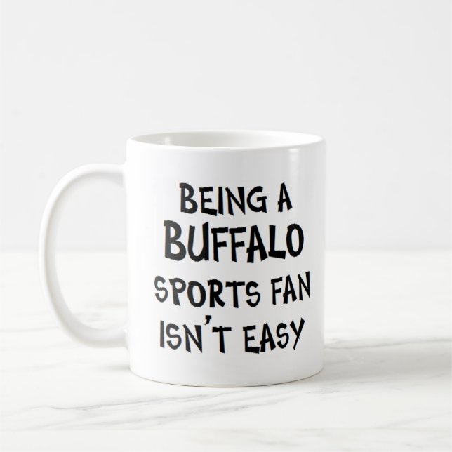 Caneca De Café fã de esportes de búfalo, sendo (Esquerda)