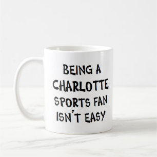 Caneca De Café fã de esportes de charlotte, sendo