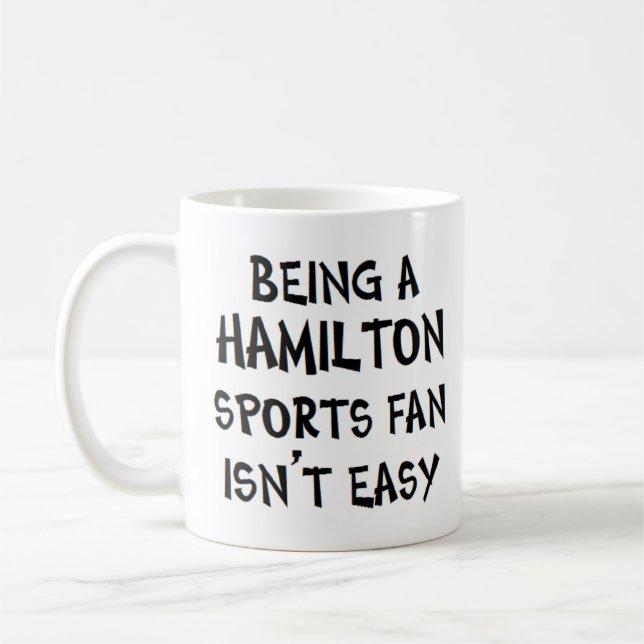 Caneca De Café fã de esportes de Hamilton, sendo (Esquerda)