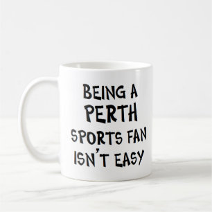 Caneca De Café fã de esportes de perth, sendo