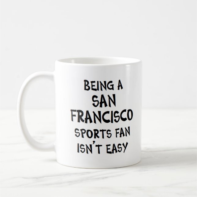 Caneca De Café fã de esportes de são francisco, sendo (Esquerda)