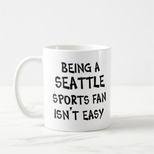 Caneca De Café fã de esportes de seattle, sendo