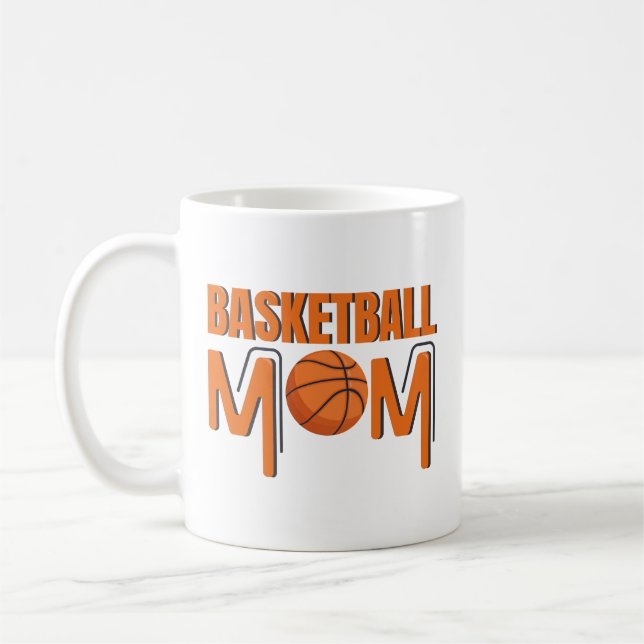 Caneca De Café Fã de Esportes Laranja da Mãe (Esquerda)