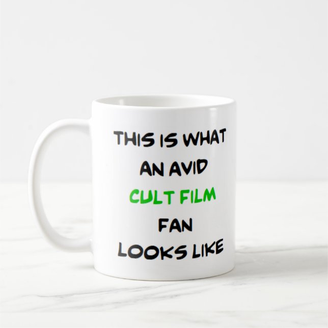 Caneca De Café fã de filmes cultos, ávido (Esquerda)