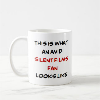 Caneca De Café fã de filmes silenciosos, ávido