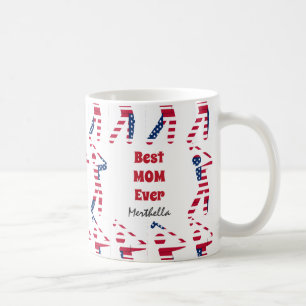 Caneca De Café FÃ DE GOLFE Melhor MÃE de Todos Personalizado Band