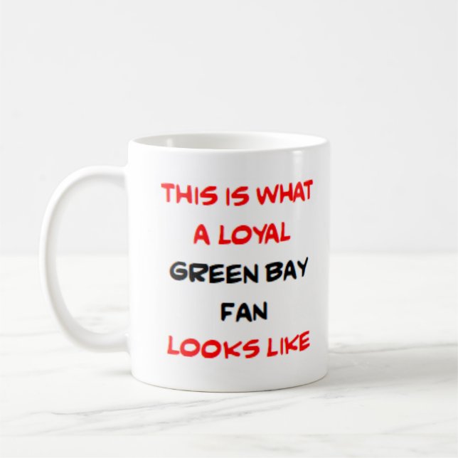 Caneca De Café fã de Green Bay, leal (Esquerda)