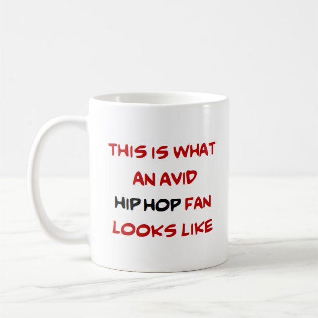 Caneca De Café fã de hip hop, ávido (Esquerda)