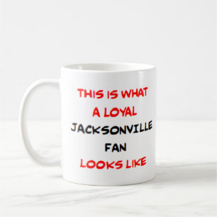 Caneca De Café fã de jacksonville, leal