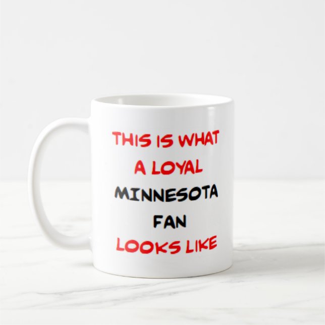 Caneca De Café fã de Minnesota, leal (Esquerda)