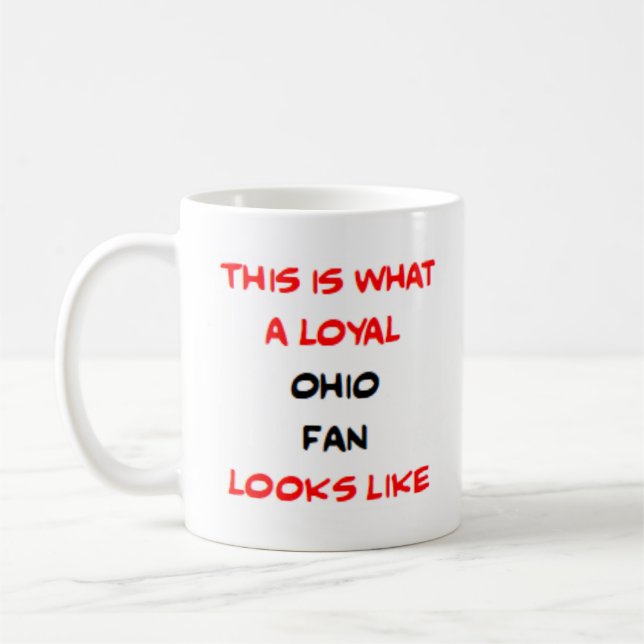 Caneca De Café fã de Ohio, leal (Esquerda)
