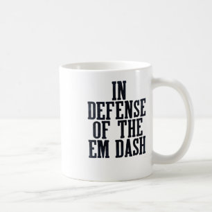 Caneca De Café Fã de Pontuação de Travessão Editor Leitor Escrito