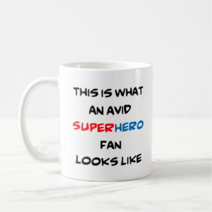 Caneca De Café fã de super-heróis, ávido