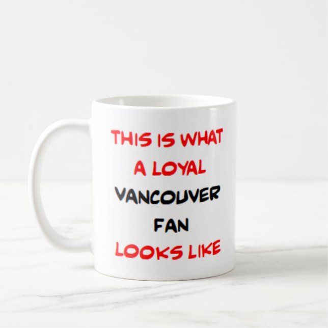 Caneca De Café fã de Vancouver, leal (Esquerda)