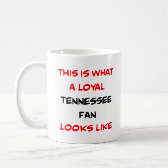 Caneca De Café fã do Tennessee, leal (Esquerda)