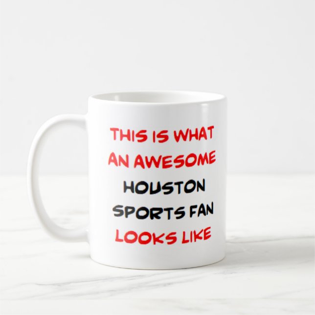 Caneca De Café fã esportiva de houston, incrível (Esquerda)