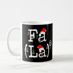 Caneca De Café Fa La 8 - Engraçado Nerd De Matemática De Natal, E