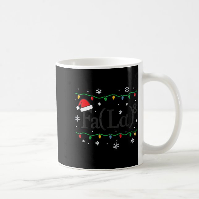 Caneca De Café Fa (la) 8 Funny Math Teacher Christmas Ugly Sweate (Direita)