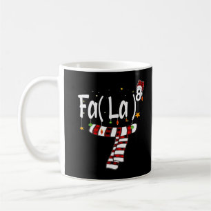 Caneca De Café Fa (La) 8 Papais noeis Xadrez Vermelha Claus Fa La