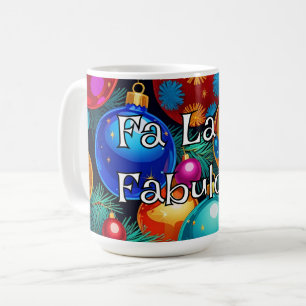 Caneca De Café Fa La Fabulous Maximalista Tacky-Chic