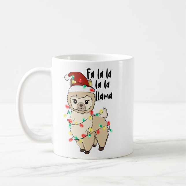 Caneca De Café Fa La La La La Llama (Esquerda)