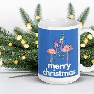 Caneca De Café Fa la la mingo Christmas Flamingo Coffee Mug