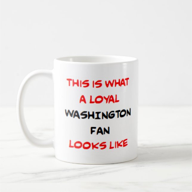 Caneca De Café fã leal de Washington (Esquerda)