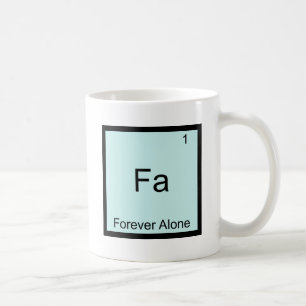 Caneca De Café Fa - Para sempre apenas química engraçada de Mem