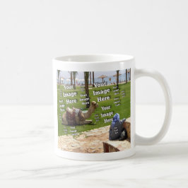 Caneca De Café Fab Divertido Vacinação Crie seu