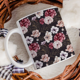 Caneca De Café Fábrica de Algodão em Queda Ação de Graças Dourada