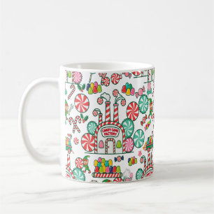 Caneca De Café Fábrica de Doce de Hortelã-Pimenta Arte