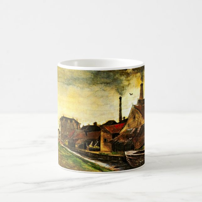 Caneca De Café Fábrica de ferro em Haia por Vincent van Gogh (Centro)