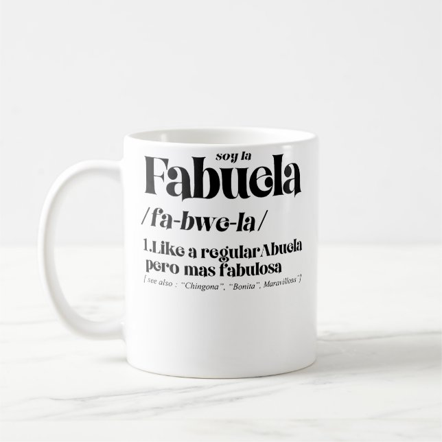 Caneca De Café Fabuela Fabulosa Definition (Esquerda)