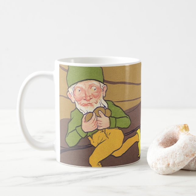 Caneca De Café Fábula Antiga da Gansa que Punha Ovos de Ouro de E (Com Donut)